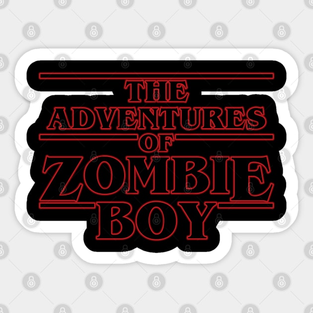 Zombie Boy Sticker by old_school_designs